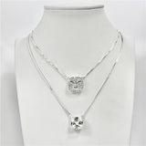 scapulário Liso Lap Espírito Santo e Pedra Quadrada