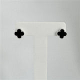 Brinco Liso Lap Trevo Ônix