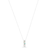 Colar Liso Lap Círculo com Pedras