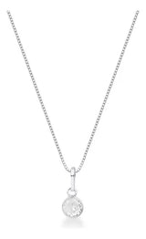 Colar pingente zircônia