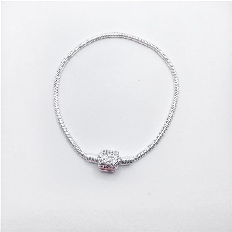 Pulseira Lisa Lap Berloque Tradicional Cravejada