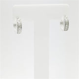 Argola Lisa Lap Metade Cravejada