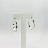 Argola Lisa Aro Quadrado 3mm x 3cm