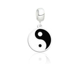 Berloque pingente Yin Yang 10mm resina