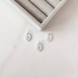 Pingente cadeado coração cravejado