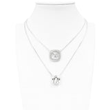 scapulário Liso Lap Espírito Santo e Pedra Quadrada