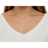 Colar olho grego madrepérola